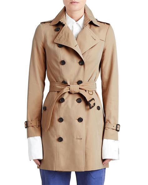 burberry the sandringham mid length heritage trench coat